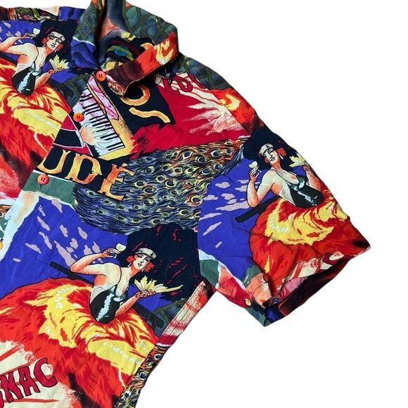 American Vintage Jams World Hawaiian Shirt Large - Picture 2 of 7